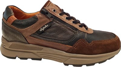 Australian Connery AHC Black Taupe Cognac Heren Sneakers - Cognac - 46