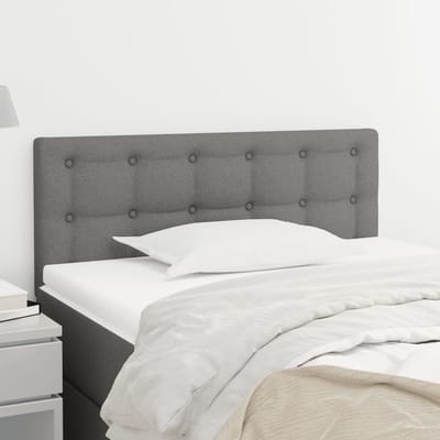 vidaXL - Hoofdbord - 80x5x78/88 - cm - stof - donkergrijs