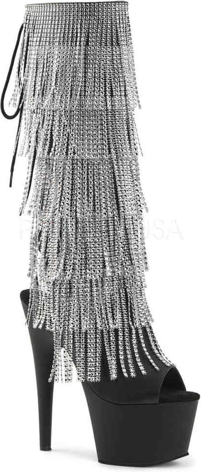Pleaser - ADORE-2024RSF Plateau Laarzen - Paaldans schoenen - 42 Shoes - Zwart