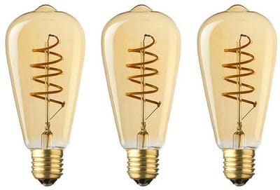 Lybardo - E27 LED Lamp - 3-pack - 3 staps Dimbaar - 4W - 2500K Warmwit Licht