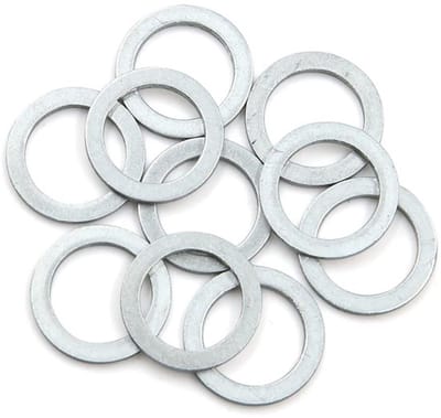 Dailygoods- Afvoerplug 16mm ID - 22mm OD - Set van 10 - Afdichtingen - Olieafvoerplug - Geschikt voor de meeste auto’s - Goede pasvorm en afdichting - Afvoerpakking
