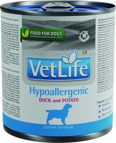 Farmina Vet Life Hypoallergenic - Dieetvoer Hond - Eend & Aardappel - Huidproblemen - 12 x 300g