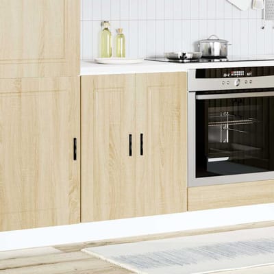 vidaXL - Onderkast - "Porto" - bewerkt - hout - sonoma - eikenkleurig