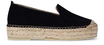 Sacha - Dames - Zwarte suède espadrilles - Maat 38