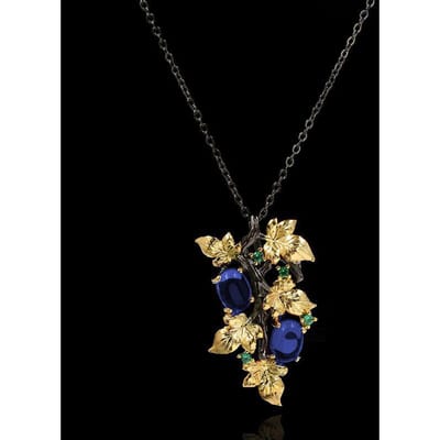 Trui Ketting, Sieraden, Robijn Bloem, Sleutelbeen, Zwart Goud, Twee Soorten Multifunctionele Kleur Ketting black