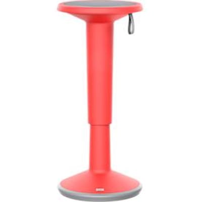 Zit-/sta-hulp interstuhl StandUP, incl. draagrail, in hoogte verstelbaar, B 330 x H 590 - 845 mm, kunststof, rood