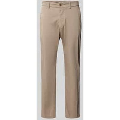Straight fit stoffen broek met steekzakken model 'Ajend'