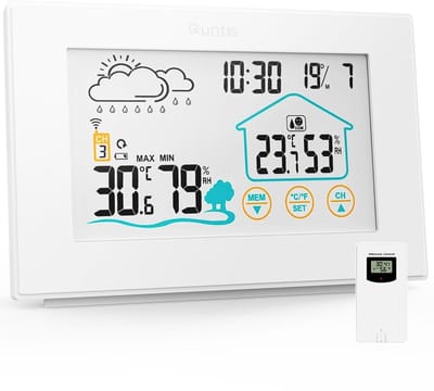 Weerstation Binnen en Buiten - Hygrometer Draadloos - Luchtvochtigheidsmeter - binnen sensor