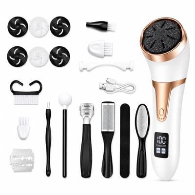 Movela® Elektrische Eeltverwijderaar - Professionele Eelt verwijderaar - Waterdicht IPX7 - Callus remover - voetvijl - Eeltrasp - Eeltvijl voeten - Likdoorn - Eksteroog - USB Oplaadbaar - Eeltverwijderaars - Eeltschraper - Eeltmesjes