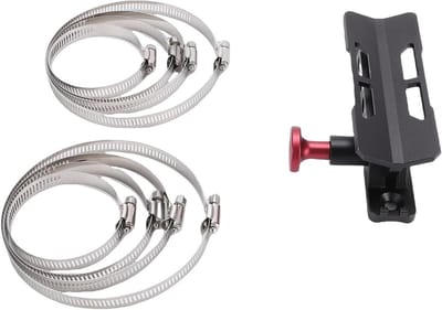 Brandblusser Beugel - Houder Brandblusser - Veiligheid Buiten - Verstelbare Pasvorm - 40-120 mm - Zwart