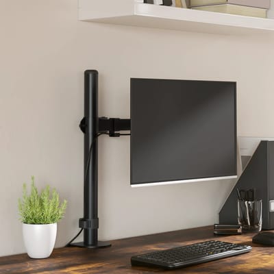 vidaXL - Monitorbeugel - VESA - 75/100 - mm - zwart - staal
