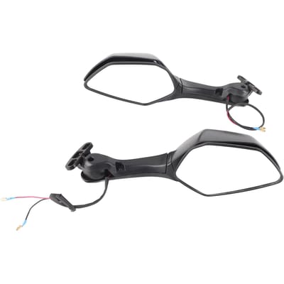 Motorfiets Achteruitkijkspiegels met LED Knipperlichten Vervanging voor NINJA ZX10R 2011?2015 black