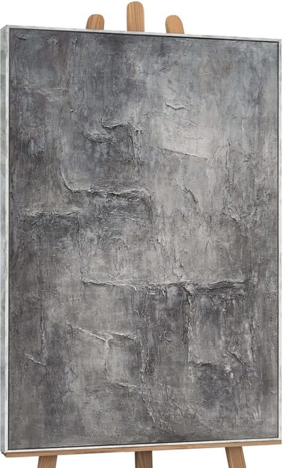 Canvas schilderij 120x80 cm handgeschilderd geheugen van steen – YS-Art Gallery – Lijst: Antiek – Luxe wanddecoratie