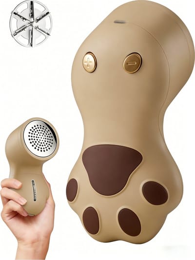 Ontpluizer - Pluizenverwijderaar - Ontpluizer Elektrisch - Pluizentondeuse - Ontpluizer Voor Kledingoplaadbaar - In De Vorm Van Een Kattenpoot - 3 Snelheden - Voor Kleding, Truien, Banken - Voor Effectieve Verwijdering Van Pluisjes