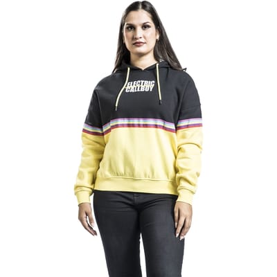 Electric Callboy Trui met capuchon - EMP Signature Collection - Girl Kapuzenpullover - M tot 3XL - voor Vrouwen - zwart-geel
