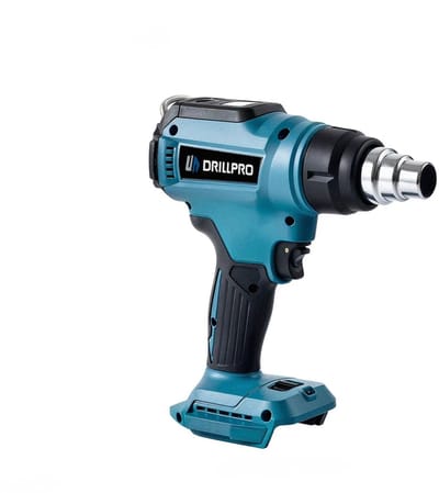 Benelux Select Warmtepistool – Hittepistool – Hitte Pistool – Heat Gun – LED - Incl. 2 accu’s & mondstukken – Tot 650 graden