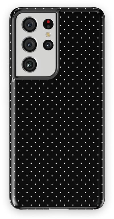 Micro Dots Tough Hoesje Samsung Galaxy S21 Ultra | Geschikt Voor Mag | Stippen Motief Backcover Samsung Galaxy S21 Ultra Mono Chic