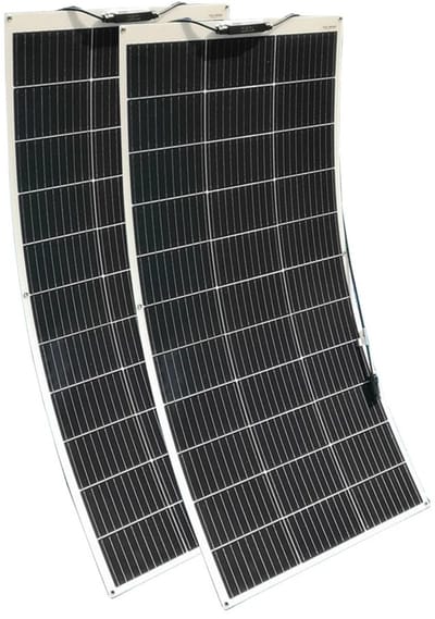 Mila Shop Zonnepaneel - Powerbank zonneenergie - Zonnepaneel powerbank - Complete set 2 stuks - 12V zonnepaneel - Camping - Mono kristallijne met stekker - Ideaal voor de Camping of boot - 300W