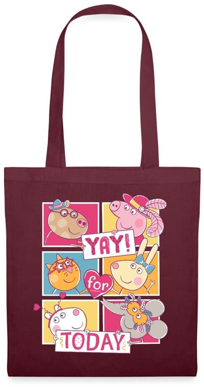 Peppa Pig, Pedro, Mandy, Rebecca, Suzy & Emily Tas Van Stof Schoudertas