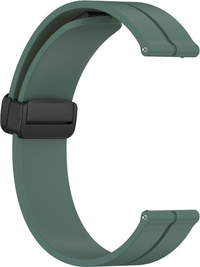 Siliconen bandje - geschikt voor Samsung Galaxy Watch 7 / Watch FE / Watch 6 (Classic) / Watch 5 (Pro) / Watch 4 (Classic) / Watch 3 41 mm / Active / Active 2 / Watch 42 mm - olijfgroen