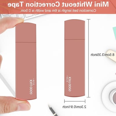 6-delige correctietape set, 36m mini corrector voor snel en nauwkeurig corrigeren, ideaal voor school, kantoor en thuisgebruik (roze)