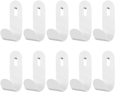 Set van 10 J-vormige Pegboard Haakjes voor Gereedschap, Keuken en Werkbank - Ideaal voor Organisatie en Opslag