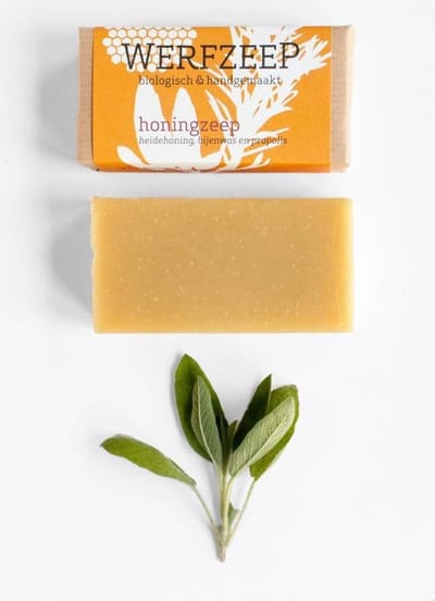 Werfzeep Heidehoning Vegan Zeep 100g - Honingzeep - Natuurlijke Cosmetica - Geurige Zeep - Recyclebare Verpakking