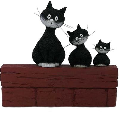 Dubout cat figurines - Le Trio - beeldje DUB56 - hoogte 14 cm