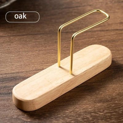 Porte-filtre à café en bois, boîte de rangement en forme d'éventail en V, support de rangement pour filtre à café, accessoires de café ménagers, outils de barista brown