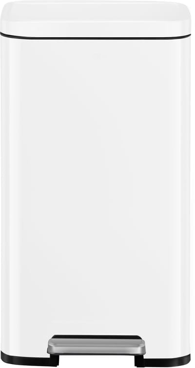 EKO - Madison Pedaalemmer 30 liter - Stainless Steel Plastic - mat wit - Prullenbak