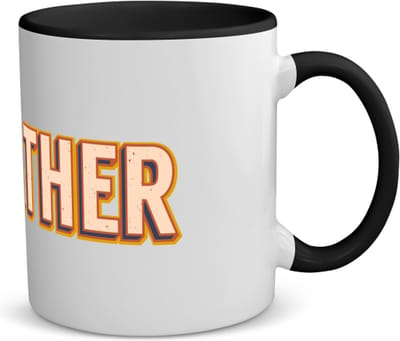 Akyol - father koffiemok - theemok - zwart - Vader - papa - vaderdag - cadeau - verjaardag - kado - 350 ML inhoud