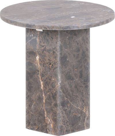 Giga Living Bijzettafel Rovan - Grijs Marmer - Ø50x50cm