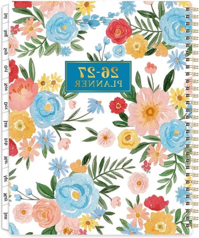 Agenda 2024-2025 - Planningsboek Kalender - Dagelijkse Organisatie - Gedrukte Tabs - 20 x 25 cm - Multicolor