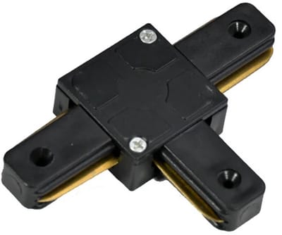 LCB - 1-Fase rail connector - T-vorm - Zwart