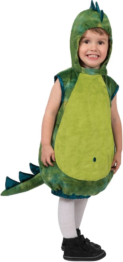 Groene Dino Spike Kind Kostuum