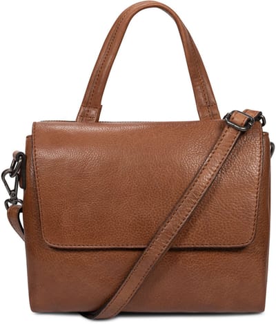 Bag2Bag Koli – Kleine Leren Handtas / Schoudertas Dames Soro Cognac - nieuwe collectie