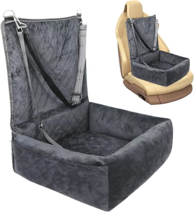 Honden Autostoel - Reiskussen Puppy - Veilig Reizen - Trillingsabsorberend - 61x51x51 cm - Grijs
