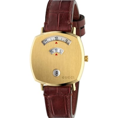 Gucci YA157405 GRIP Goud Unisex horloge