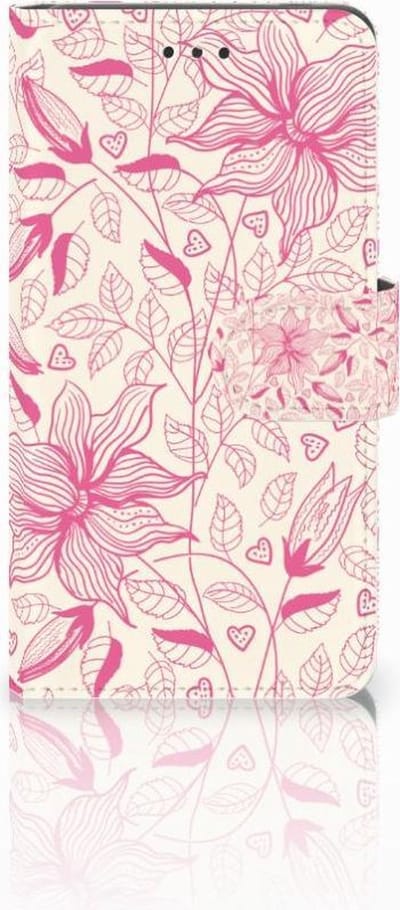 Boekhoesje voor Nokia 7 Hoesje Pink Flowers