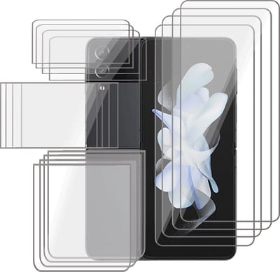 Screenprotector geschikt voor Samsung Galaxy Z Flip 4 - 4x FlexGuard Screen Protector