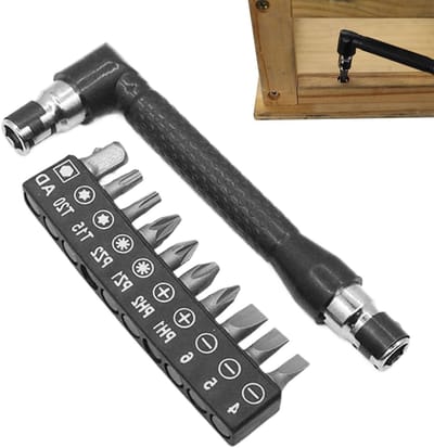 Ratelschroevendraaierset - Compacte set - Doe-het-zelf - Ergonomische grip - 11 x 3.5 cm - Grijs