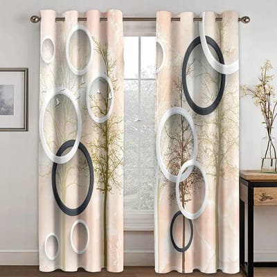 Rideau de fenêtre d'ombrage moderne en forme d'anneau Simple, 2 pièces, pour salon, chambre à coucher, rideaux de décoration de maison, livraison gratuite 100W160H(CM)40x63in&Hook white