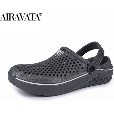 Heren Dames Slippers Outdoor Sandalen Huis Tuin Comfortabele klompen Strandschoenen Waterschoenen 43 grijs