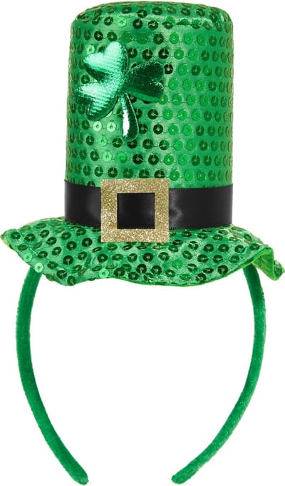dressforfun - St. Patrick’s Day Mini-cilinder groen klaverblad - verkleedkleding kostuum halloween verkleden feestkleding carnavalskleding carnaval feestkledij partykleding - 302544