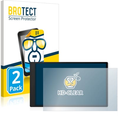 BROTECT - Screenprotector voor Garmin DriveSmart 76 - Folie Beschermfolie transparant 2 Stuks