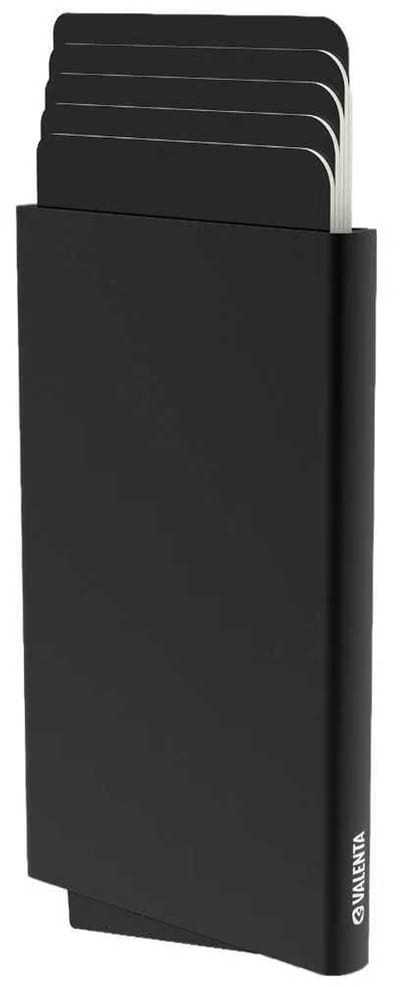 Valenta MagSafe Pasjeshouder Zwart - Aluminium Cardprotector iPhone 12 t/m 18 – 6-7 Pasjes – RFID/NFC Bescherming – Dun 8 mm