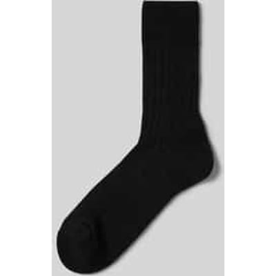 FALKE Teppich im Schuh eenkleurig wol sokken heren zwart - maat 39-40