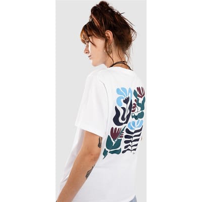 Iriedaily Square Flowers T-Shirt wit