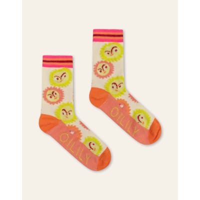 Oilily Munshine Sokken- maat35-38 Living Coral