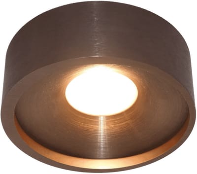 Artdelight - Plafondlamp Orlando Ø 14 cm koper brons